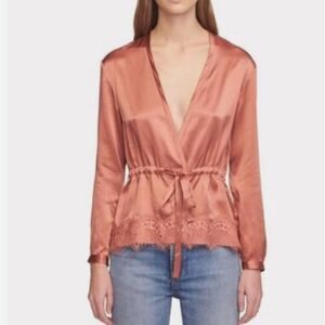 Rag & bone tomlin silk blouse